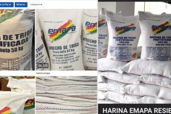 HARINA DE EMAPA ES OFRECIDA EN LAS REDES Y VEN QUE HAY INSUMOS QUE SON DESCARGADOS EN VIACHA
