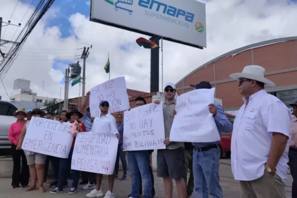 Porcinocultores exigen respuestas a Emapa por la falta de maíz, el quintal pasó de 45 a Bs 155